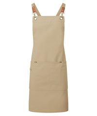 Premier Clip ‘n’ Clasp Cross-back Bib Apron - Khaki