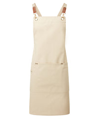 Premier Clip ‘n’ Clasp Cross-back Bib Apron - Natural