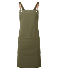 Premier Clip ‘n’ Clasp Cross-back Bib Apron - Olive