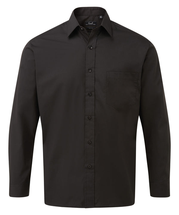Premier Long Sleeve Poplin Shirt - Black*