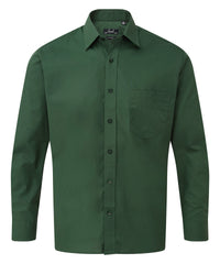 Premier Long Sleeve Poplin Shirt - Bottle