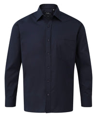 Premier Long Sleeve Poplin Shirt - Navy*