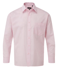 Premier Long Sleeve Poplin Shirt - Pink