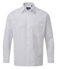 Premier Long Sleeve Poplin Shirt - White*