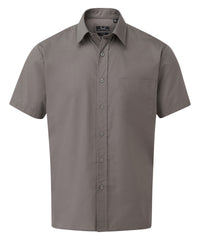 Premier Short Sleeve Poplin Shirt - Dark Grey*