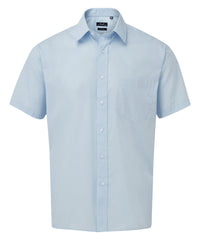 Premier Short Sleeve Poplin Shirt - Light Blue*