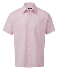 Premier Short Sleeve Poplin Shirt - Pink