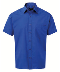 Premier Short Sleeve Poplin Shirt - Royal*