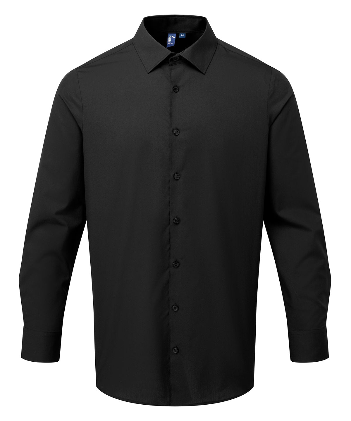 Premier Long Sleeve ‘Recyclight’ Poplin Shirt - Black