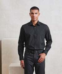 Premier Long Sleeve ‘Recyclight’ Poplin Shirt - Black