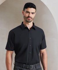 Premier Supreme Poplin Short Sleeve Shirt - Black