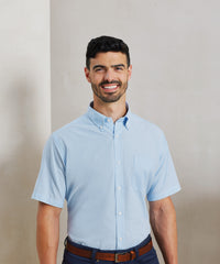 Premier Signature Oxford Short Sleeve Shirt - Black