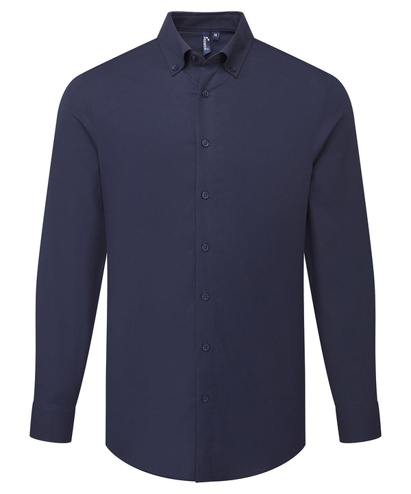 Premier ‘Supreme’ Oxford Long Sleeve Shirt - Navy