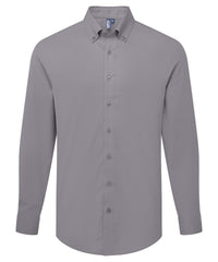 Premier ‘Supreme’ Oxford Long Sleeve Shirt - Steel Grey