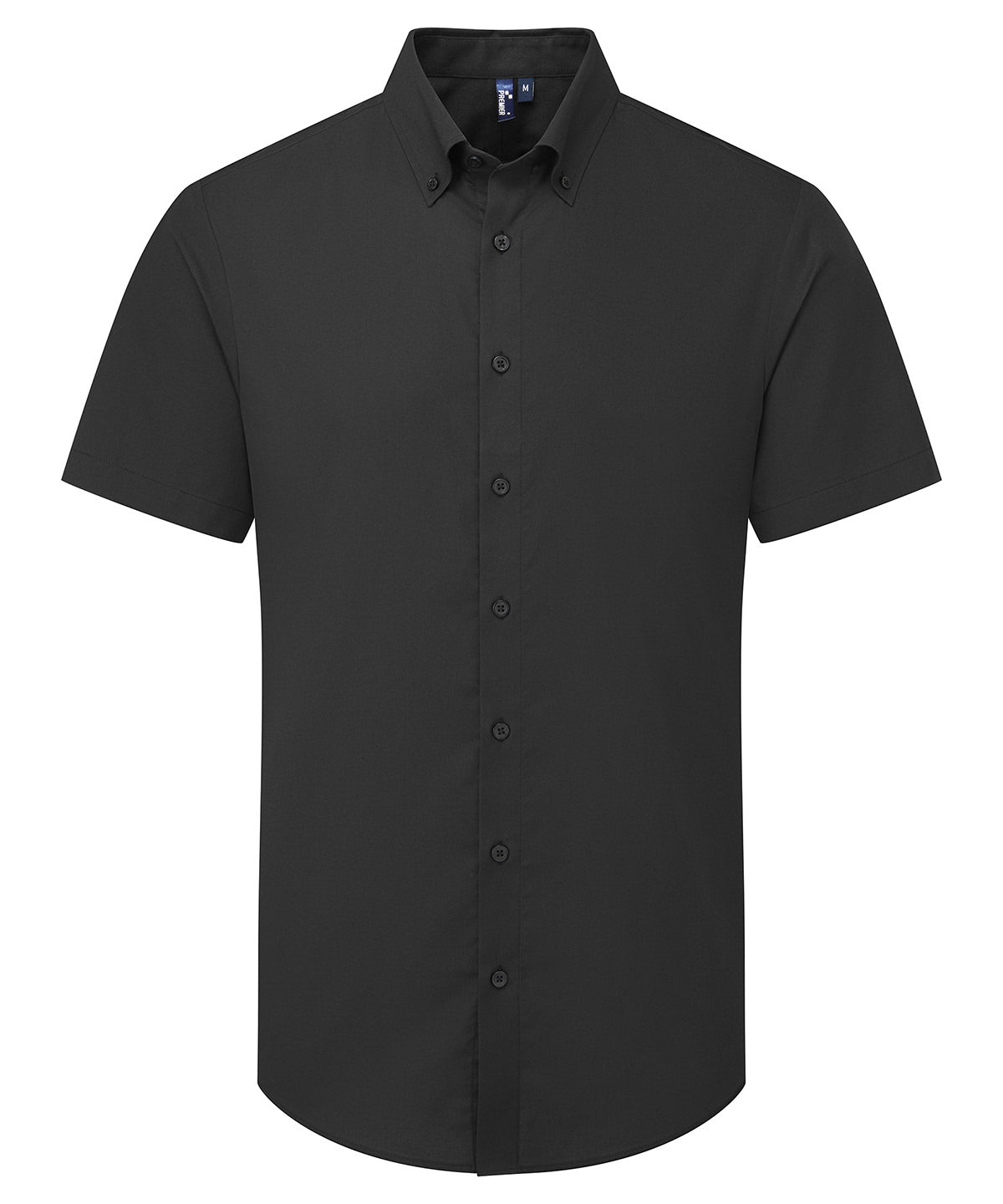 Premier ‘Supreme’ Oxford Short Sleeve Shirt - Black
