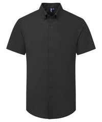 Premier ‘Supreme’ Oxford Short Sleeve Shirt - Black