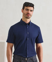 Premier ‘Supreme’ Oxford Short Sleeve Shirt - Black