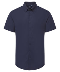 Premier ‘Supreme’ Oxford Short Sleeve Shirt - Navy