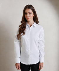 Premier Women's Signature Oxford Long Sleeve Shirt - Black