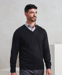 Premier 'Essential' Acrylic V-neck Sweater - Black
