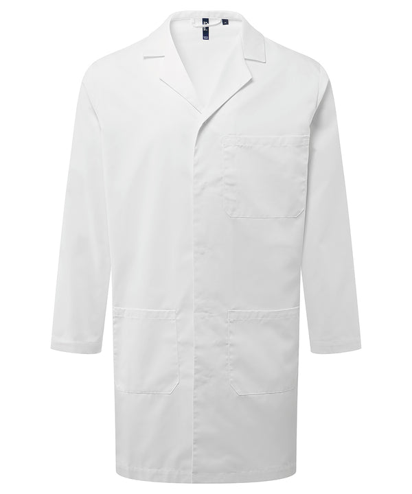 Premier Essential 3-pocket Work Coat - White