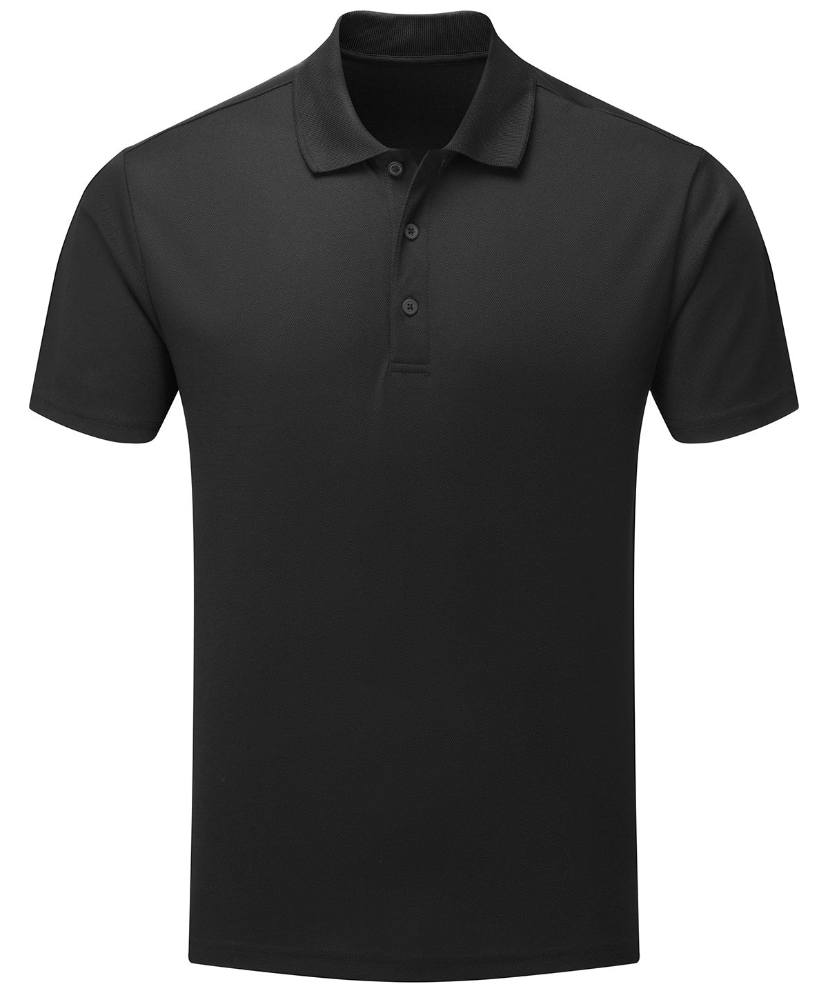 Premier Men’s Spun Dyed Recycled Polo Shirt - Black