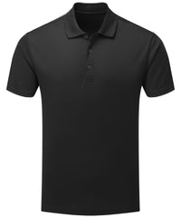 Premier Men’s Spun Dyed Recycled Polo Shirt - Black