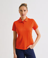 Premier Women's Coolchecker® Plus Piqué Polo - Black*
