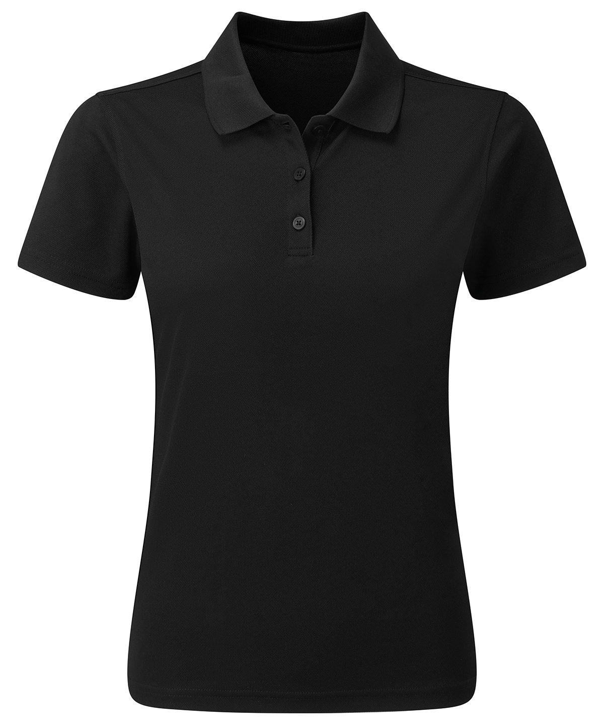 Premier Women’s Spun Dyed Recycled Polo Shirt - Black