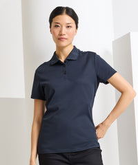 Premier Women’s Spun Dyed Recycled Polo Shirt - Black