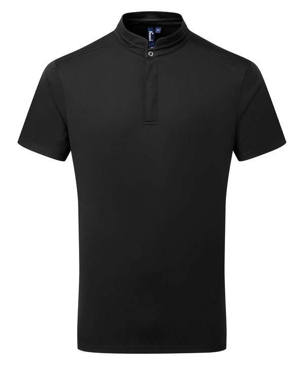 Premier Essential Coolchecker® Short Sleeve Chef’s Shirt - Black