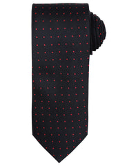 Premier Micro Dot Tie - Black/Dark Grey