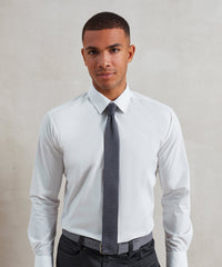 Premier Slim Knitted Tie - Black