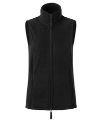 Premier Women’s Artisan Fleece Gilet - Black/Black