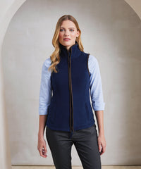Premier Women’s Artisan Fleece Gilet - Black/Black