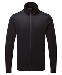 Premier Men's Spun Dyed Sustainable Zip-through Sweatshirt - Black
