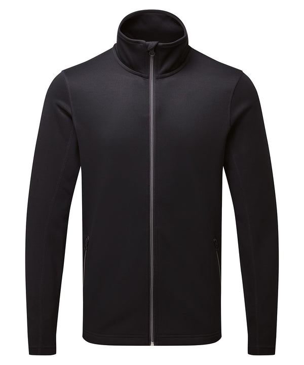 Premier Men's Spun Dyed Sustainable Zip-through Sweatshirt - Black
