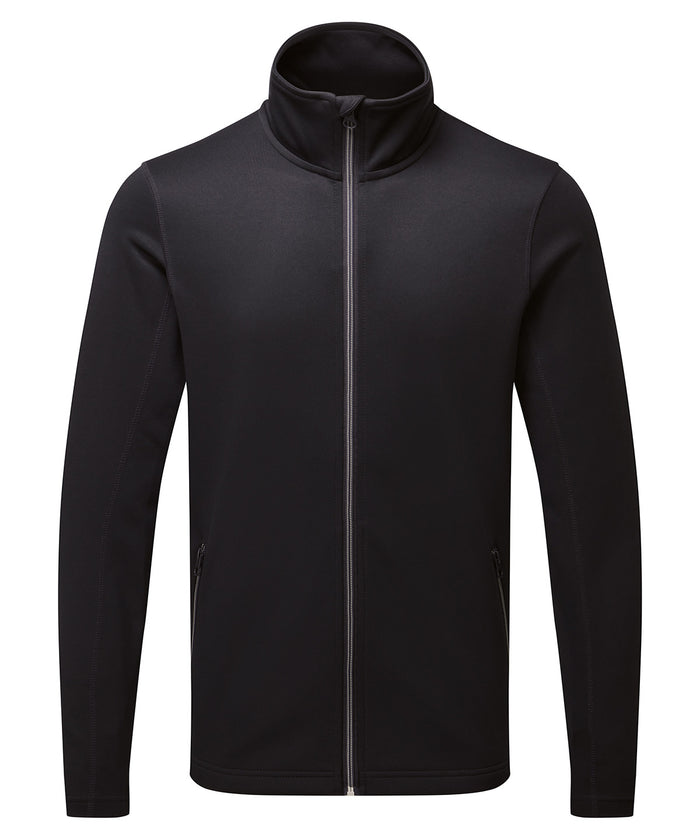 Premier Men's Spun Dyed Sustainable Zip-through Sweatshirt - Black