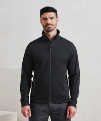 Premier Men's Spun Dyed Sustainable Zip-through Sweatshirt - Black