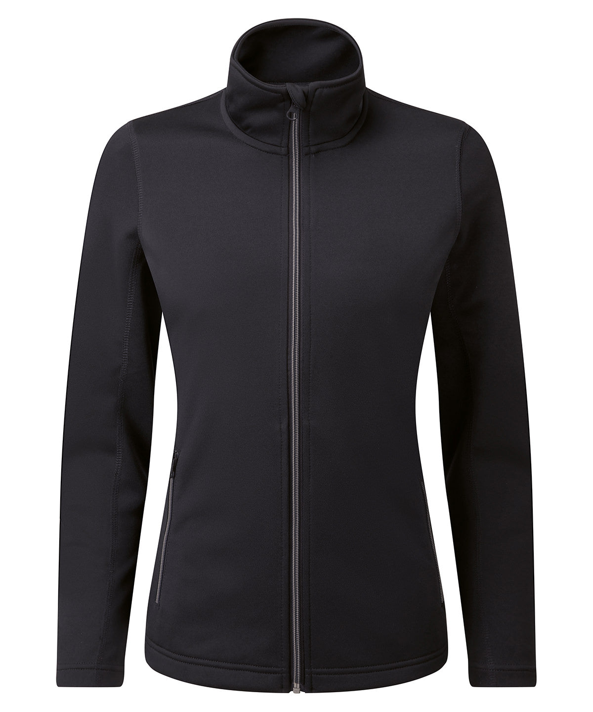 Premier Women’s Spun Dyed Recycled Zip-Through Sweat - Black