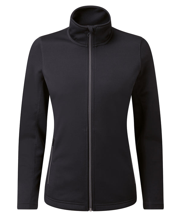 Premier Women’s Spun Dyed Recycled Zip-Through Sweat - Black