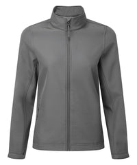 Premier Women’s Windchecker® Printable and Recycled Softshell Jacket - Dark Grey