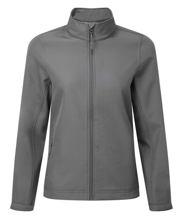 Premier Women’s Windchecker® Printable and Recycled Softshell Jacket - Dark Grey