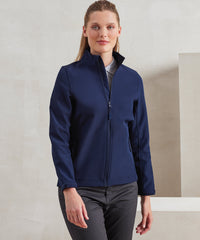 Premier Women’s Windchecker® Printable and Recycled Softshell Jacket - Black