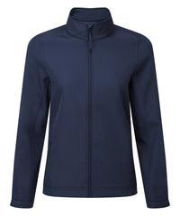 Premier Women’s Windchecker® Printable and Recycled Softshell Jacket - Navy
