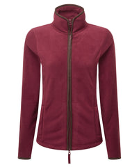 Premier Women’s Artisan Fleece Jacket - Burgundy/Brown