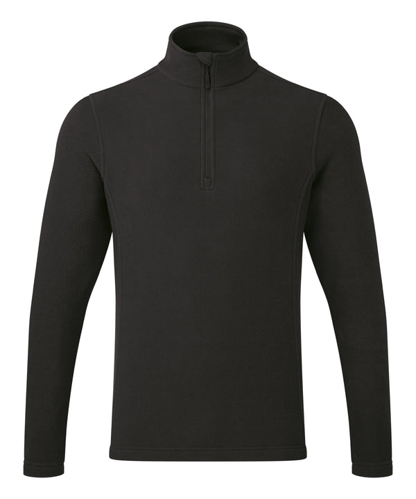Premier Unisex ‘Recyclight’ 1/4 Zip Microfleece - Black