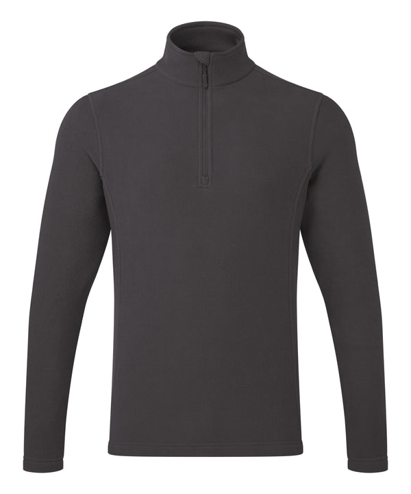Premier Unisex ‘Recyclight’ 1/4 Zip Microfleece - Dark Grey