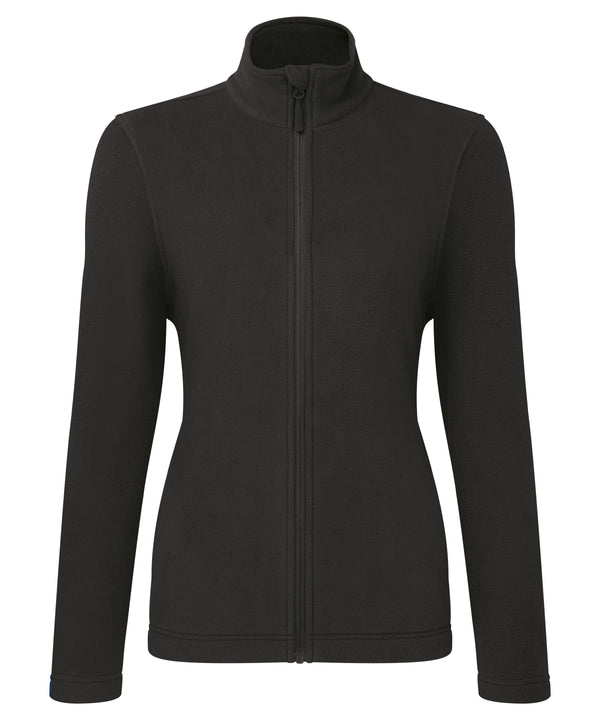 Premier Women’s ‘Recyclight’ Full-zip Microfleece - Black
