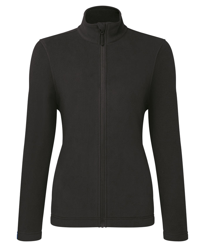 Premier Women’s ‘Recyclight’ Full-zip Microfleece - Black